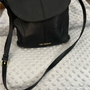 Vera Bradley Black Leather Women's Bag